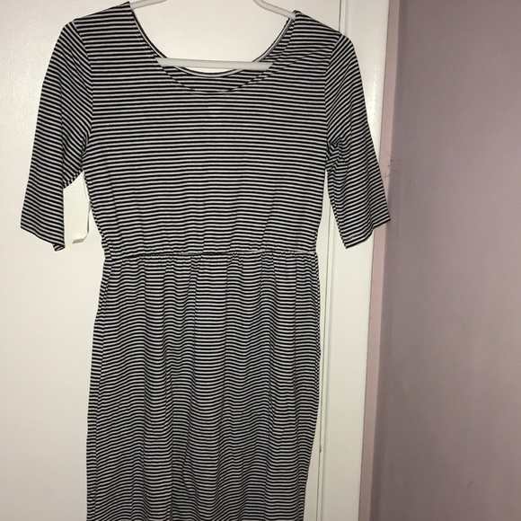 Black & White Striped Dress - Picture 1 of 3